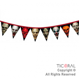 BANDERIN HALLOWEEN ROSTROS