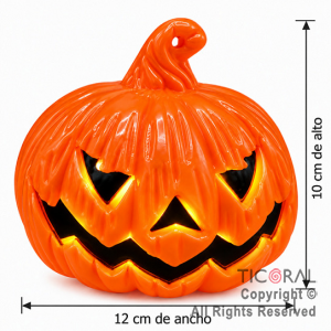 CALABAZA CON LUZ HALLOWEEN