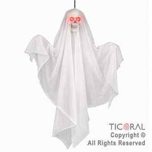 COLGANTE FANTASMA DE LA OSCURIDAD LUMINOSO LED Y SONIDO
