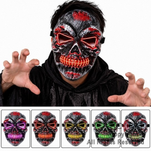 MASCARA CALAVERA PIRATA LUMINOSA