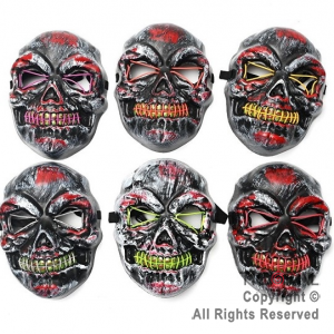 MASCARA CALAVERA PIRATA LUMINOSA