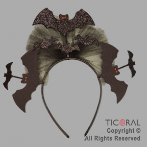 VINCHA MURCIELAGOS HALLOWEEN x 1