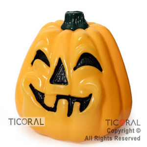 ADORNO CABEZA CALABAZA HALLOWEEN x 1