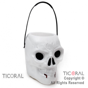 CARAMELERA CALAVERA BLANCA HALLOWEEN x 1