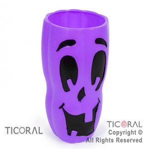 VASO CALABAZA VIOLETA HALLOWEEN x 1