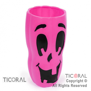 VASO CALABAZA FUCSIA HALLOWEEN x 1