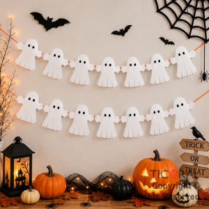 GUIRNALDA FANTASMA BLANCO HALLOWEEN (10673)