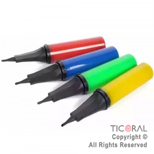 INFLADOR DE GLOBOS DOS COLORES DOBLE ACCION STANDARD