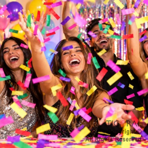 CONFETTI RECTANGULAR MULTICOLOR X 50 GRS