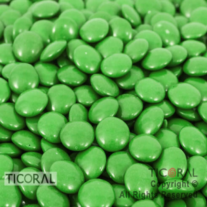 LENTEJAS DE CHOCOLATE COLORETI COLOR VERDE X 300 GR