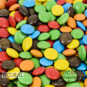 LENTEJAS DE CHOCOLATE COLORETI MULTICOLOR X 300 GR