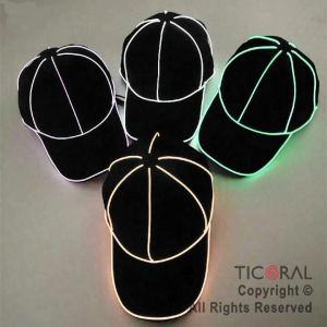 SOMBRERO GORRA TRUCKER CON HILO LED COLORES SURTIDOS x 1