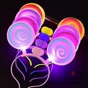 VINCHA CANDY LUMINOSA COLORES SURTIDOS  X 1