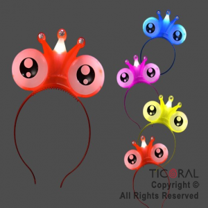 VINCHA OJOS CORONA LUMINOSA COLORES SURTIDOS  X 1