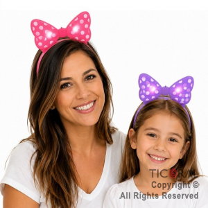 VINCHA RATONA MO�O LUMINOSA PLASTICA COLORES SURTIDOS