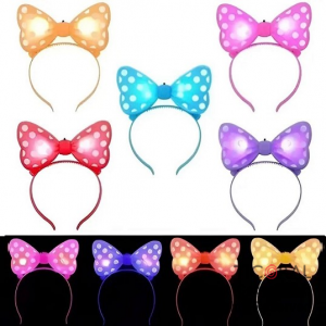 VINCHA RATONA MO�O LUMINOSA PLASTICA COLORES SURTIDOS