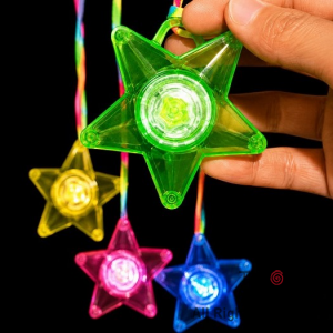 COLGANTE LUMINOSO ESTRELLA ACRILICO X 36 UNIDADES