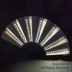 ABANICO LED LUMINOSO BLANCO