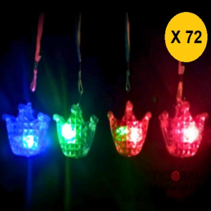 COLGANTE LUMINOSO CORONA ACRILICO X 72