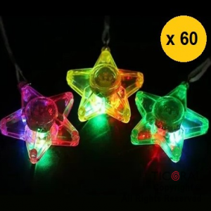 COLGANTE LUMINOSO ESTRELLA ACRILICO X 60