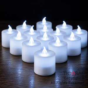 VELONCITO CON LUZ BLANCA X 24 UNIDADES