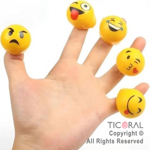 ANILLO EMOTICONES SILICONA LUMINOSO X 36