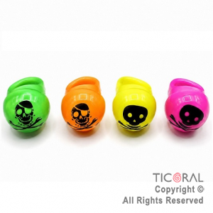ANILLO CALAVERA SILICONA LUMINOSO X 36 UNIDADES
