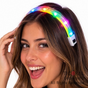VINCHA LUMINOSA FLUO MULTIUSO MULTICOLOR X 6 UNIDADES