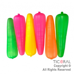 MARACA FLUO ZANAHORIA x 6