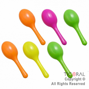 MARACA FLUO REDONDA x 6