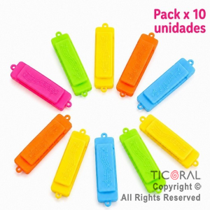 SET DE ARMONICAS 7,5 CM X 10 UNIDADES