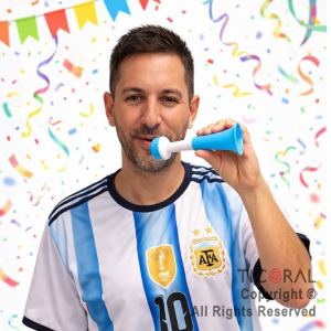 CORNETA BOCINA VUVUZELA ARGENTINA 18.5 CM 7052AR
