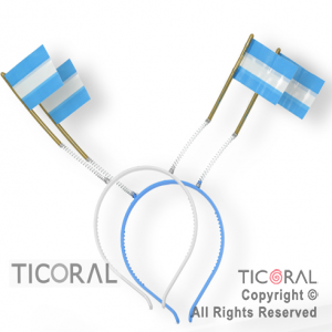 VINCHA ARGENTINA BANDERA x6 (23CMX10CM)