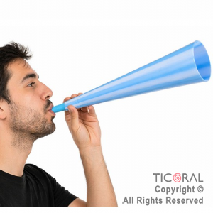 CORNETA LARGA ARGENTINA CELESTE Y BLANCA