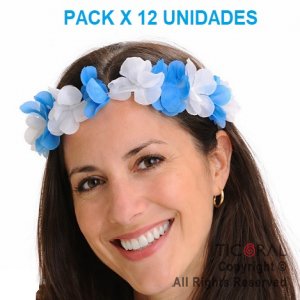 VINCHA TIARA HAWAIANA ARGENTINA x 12