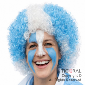 PELUCA PAYASO ARGENTINA x 1