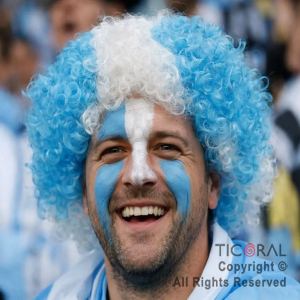 PELUCA PAYASO ARGENTINA x 1