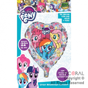 GLOBO METALIZADO MI PEQUE�O PONY OVNI 22