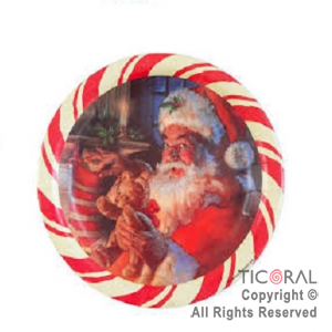 PLATO NAVIDAD PAPA NOEL CHICO x 10