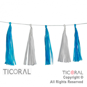 GUIR R6170 BORLAS BLANCAS Y CELESTES FLECO