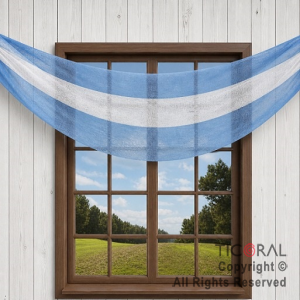 BANDERA ARGENTINA DECORATIVA 40CM ANCHO X 3MT LARGO