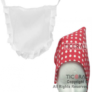 SET NEGRITA DELANTAL CON PA�UELO x 1