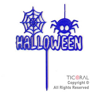 CAKE TOPPER ARA�A HALLOWEEN X 1