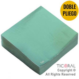 SERVILLETA PREMIUM VERDE PASTEL 33x33 x 20