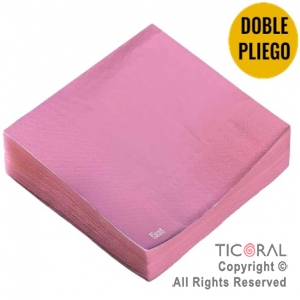 SERVILLETA PREMIUM ROSA PASTEL 33X33 x 20