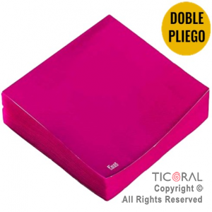 SERVILLETA PREMIUM FUCSIA FLUO 33X33 x 20