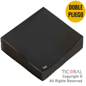 SERVILLETA PREMIUM NEGRO 33X33 x 20