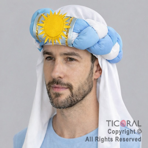 SOMBRERO TURBANTE TRENZADO 2 TIRAS ARGENTINA x 1