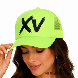 SOMBRERO GORRA IMPRESO XV FLUO VERDE CAP x 1