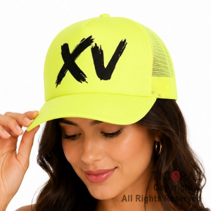 SOMBRERO GORRA IMPRESO XV FLUO AMARILLO CAP x 1